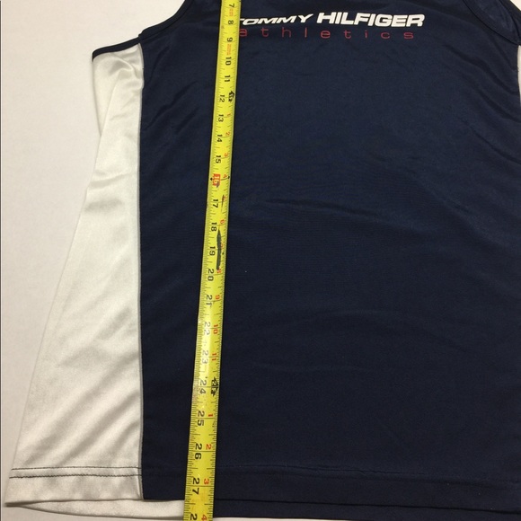 ❌SOLD❌ 90s Tommy Hilfiger Tank Top Spell Out Sz L - Picture 4 of 6